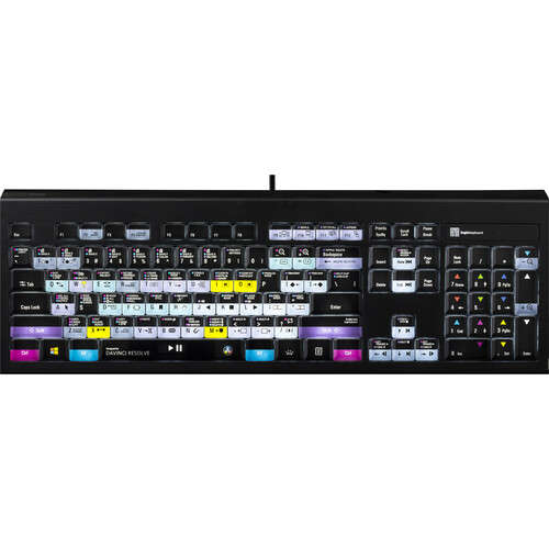 LogicKeyboard Blackmagic Design DaVinci Resolve 17 Astra Backlit Windows Keyboard