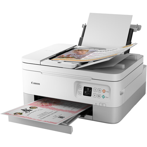 Canon PIXMA TR7020 Wireless Inkjet All-in-One Printer (White)