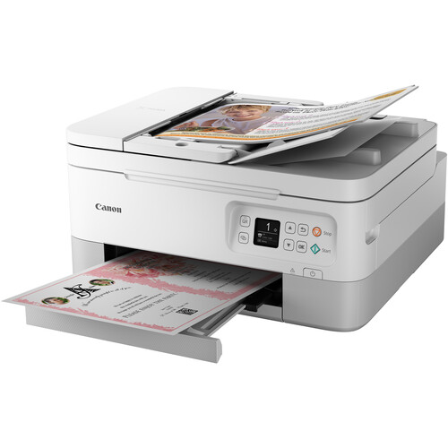 Canon PIXMA TR7020 Wireless Inkjet All-in-One Printer (White)