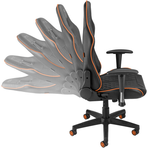 Spieltek 100 Series Gaming Chair (Black & Orange)