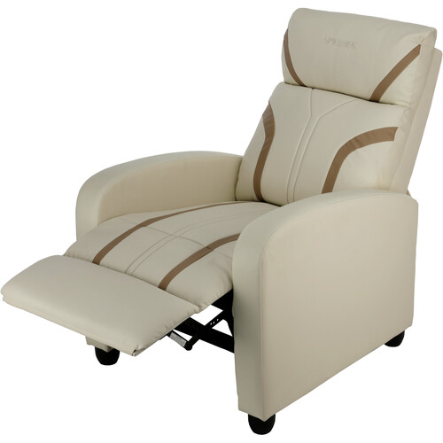 Spieltek RL Gaming Recliner (Cream/Brown)