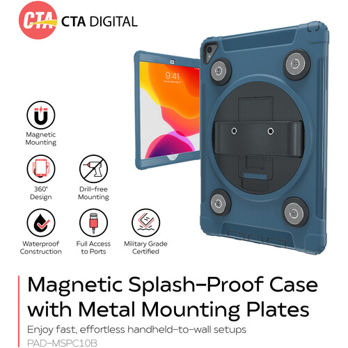 CTA Digital Magnetic Splashproof Case for 10.2 and 10.5