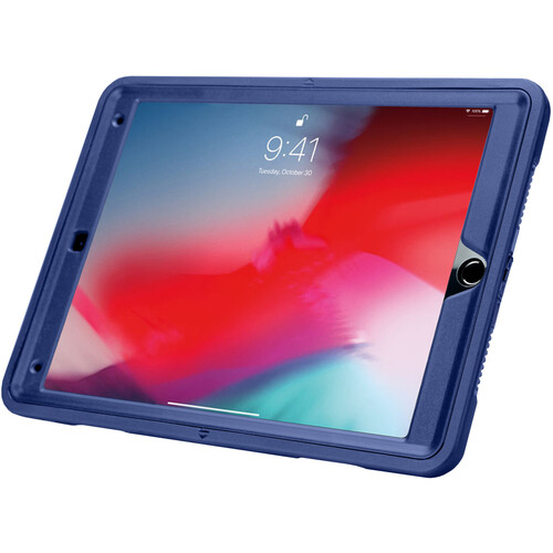 CTA Digital Protective Case with Grip and Kickstand for 10.2 and 10.5" iPads (Blue)