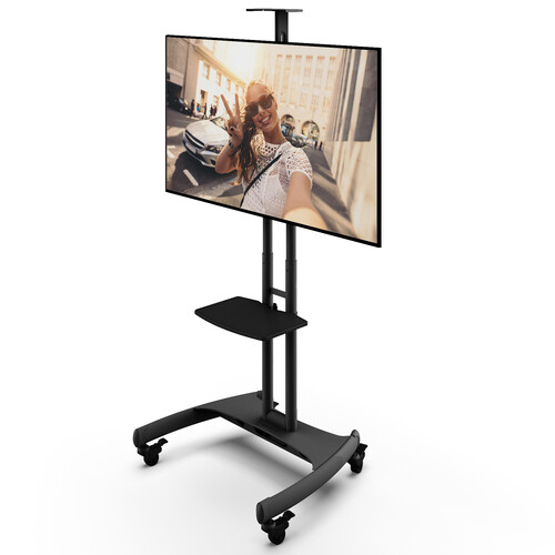 Kanto Living Mobile TV Cart with Adjustable Shelf for 37 to 65
