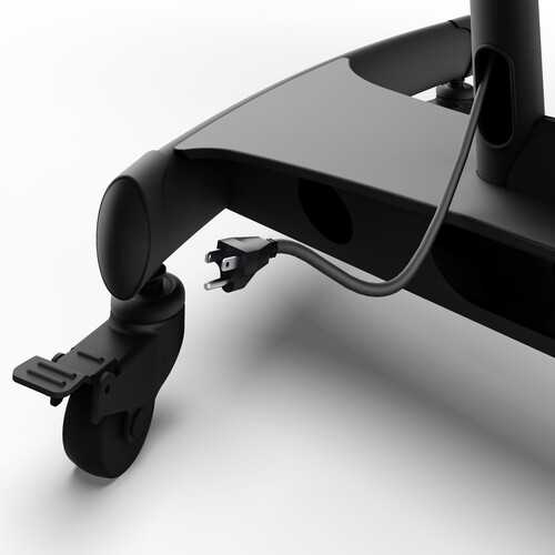 Kanto Living Mobile TV Cart with Adjustable Shelf for 37 to 65