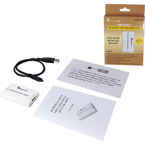 HornetTek True 4K UHD Input & Output Video Game Capture Device