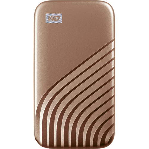 WD 1TB My Passport SSD USB 3.2 Gen 2 Type-C Portable SSD (Gold)
