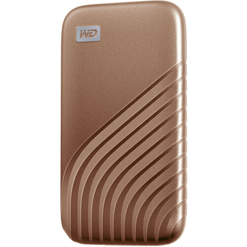 WD 1TB My Passport SSD USB 3.2 Gen 2 Type-C Portable SSD (Gold)