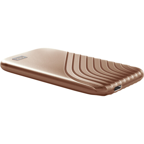 WD 1TB My Passport SSD USB 3.2 Gen 2 Type-C Portable SSD (Gold)