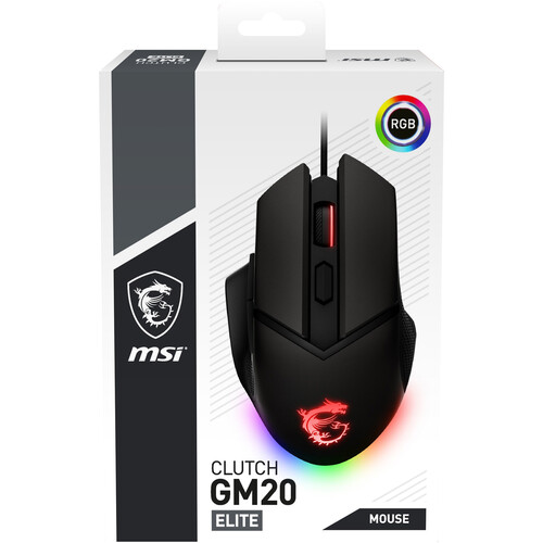 MSI Clutch GM20 Elite Gaming Mouse (Black)