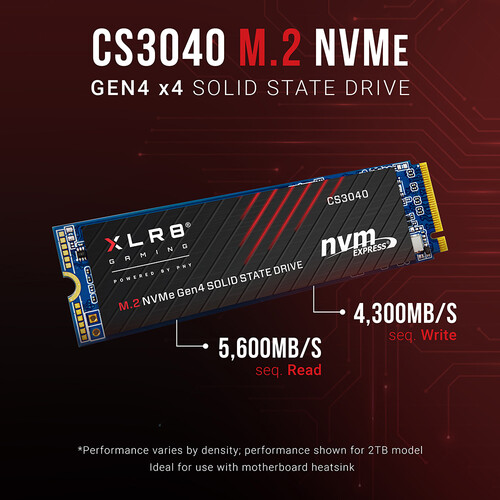 PNY Technologies CS3040 XLR8 500GB M.2 NVMe SSD