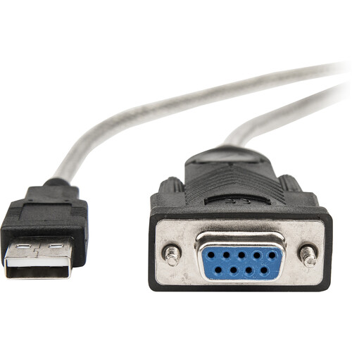 Rocstor USB 2.0 Type-A to RS-232 DB9 Serial Null Modem Adapter Cable (5')