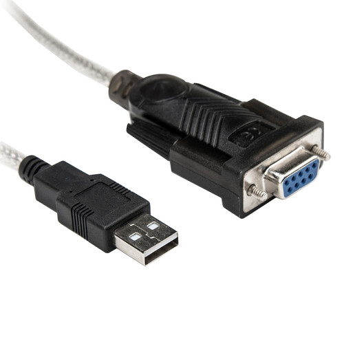 Rocstor USB 2.0 Type-A to RS-232 DB9 Serial Null Modem Adapter Cable (5')