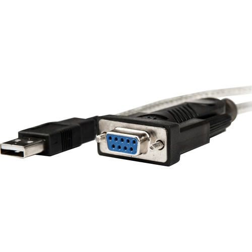 Rocstor USB 2.0 Type-A to RS-232 DB9 Serial Null Modem Adapter Cable (5')