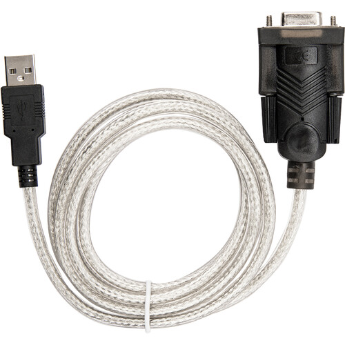 Rocstor USB 2.0 Type-A to RS-232 DB9 Serial Null Modem Adapter Cable (5')