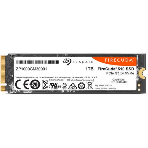 Seagate 1TB FireCuda 510 M.2 PCIe NVMe Internal SSD