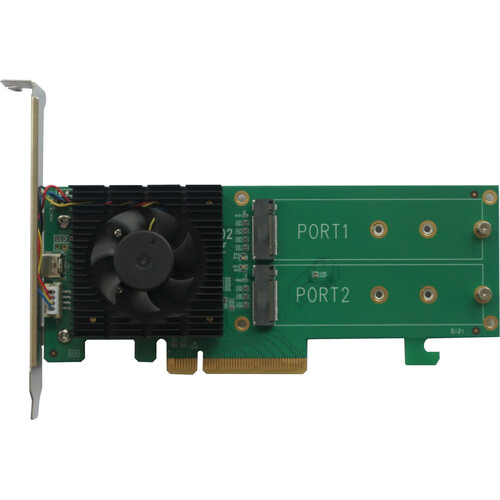 HighPoint SSD6202 Bootable PCIe 3.0 x8 2-Port M.2 NVMe Host RAID Controller