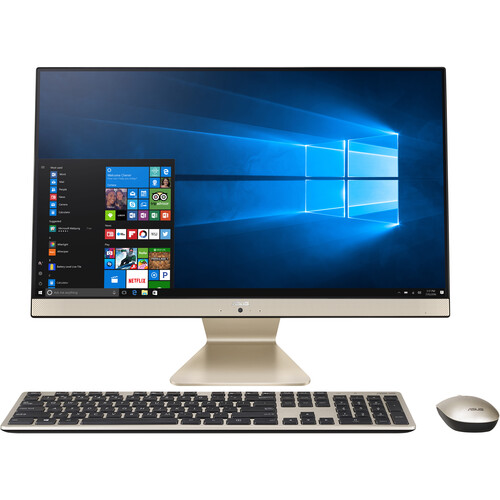 ASUS 23.8" AiO V241 All-in-One Desktop Computer (Gold)