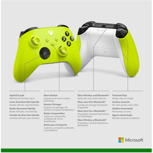 Microsoft Xbox Wireless Controller (2020, Electric Volt)