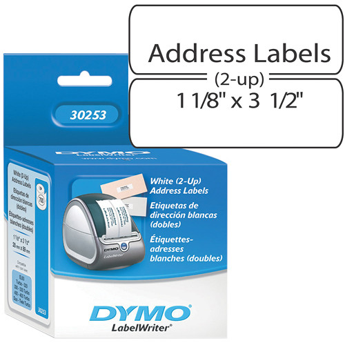 Dymo LabelWriter Address Labels White (2-up) 1 1/8 x 3 1/2"