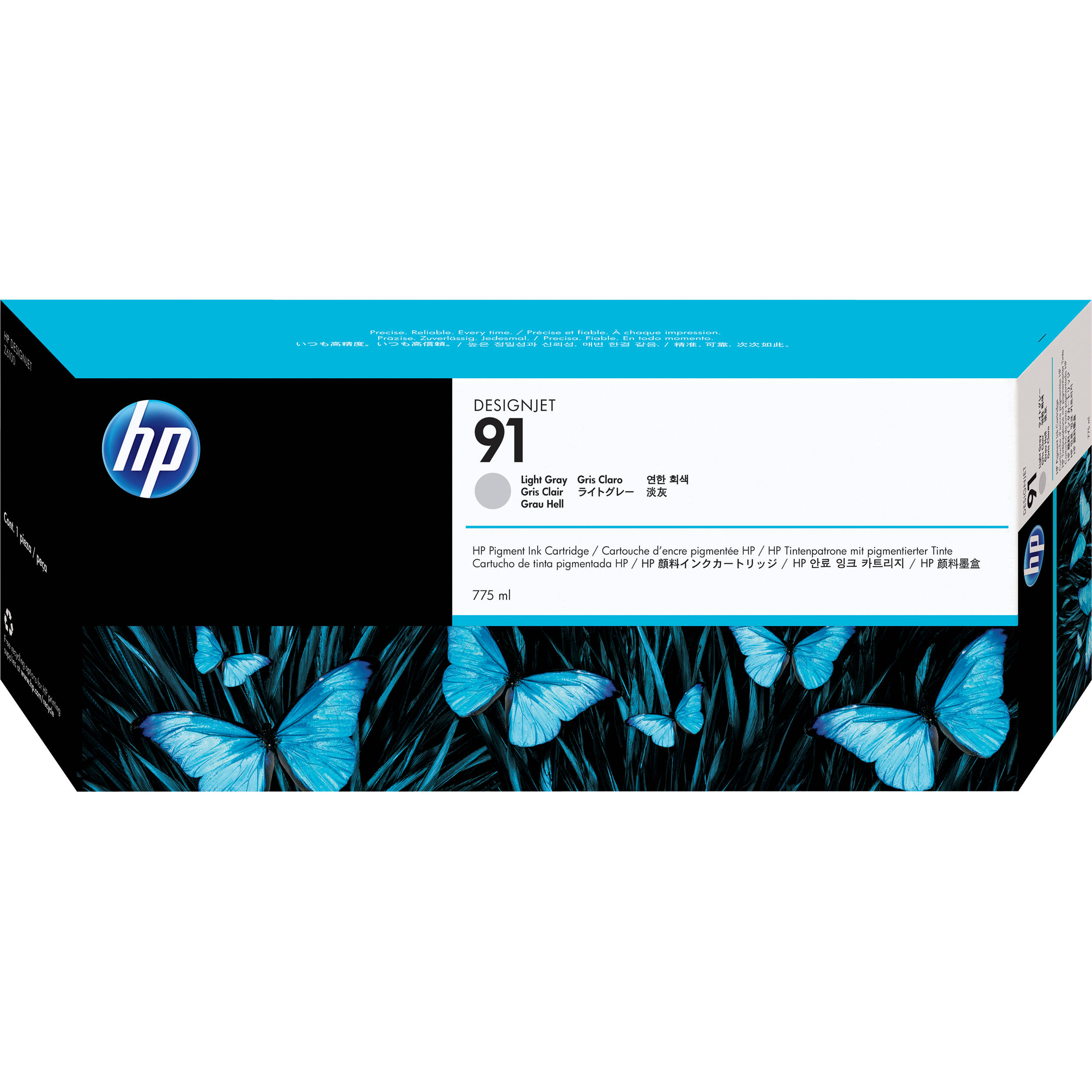 HP 91 775-ml Pigment Light Gray Ink Cartridge