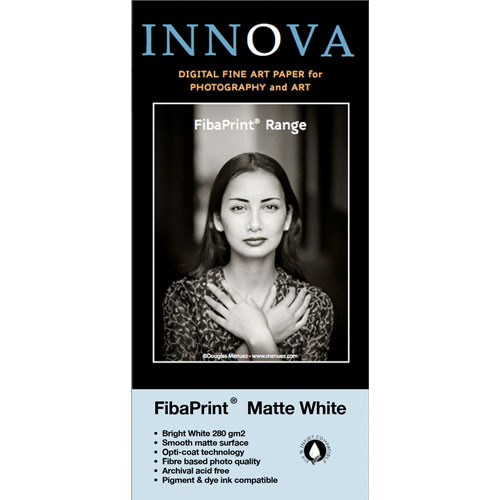 Innova FibaPrint White Matte Inkjet Photo Paper (280gsm) 11x17" - 25 Sheets