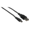 Pearstone USB 2.0 Type A Male to Type B Mini Male Cable (Black) - (6')