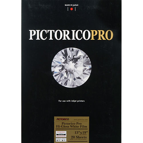 Pictorico Pro Hi-Gloss White Film for Inkjet Printing (13 x 19", Super-B)
