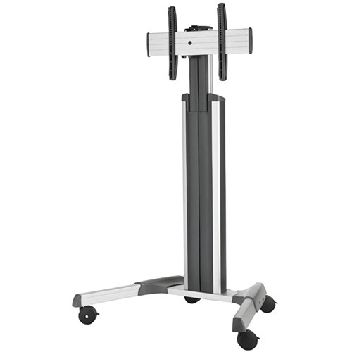 Chief Medium FUSION Manual Height Adjustable Mobile Video Cart for 37 to 55" Displays (Silver)