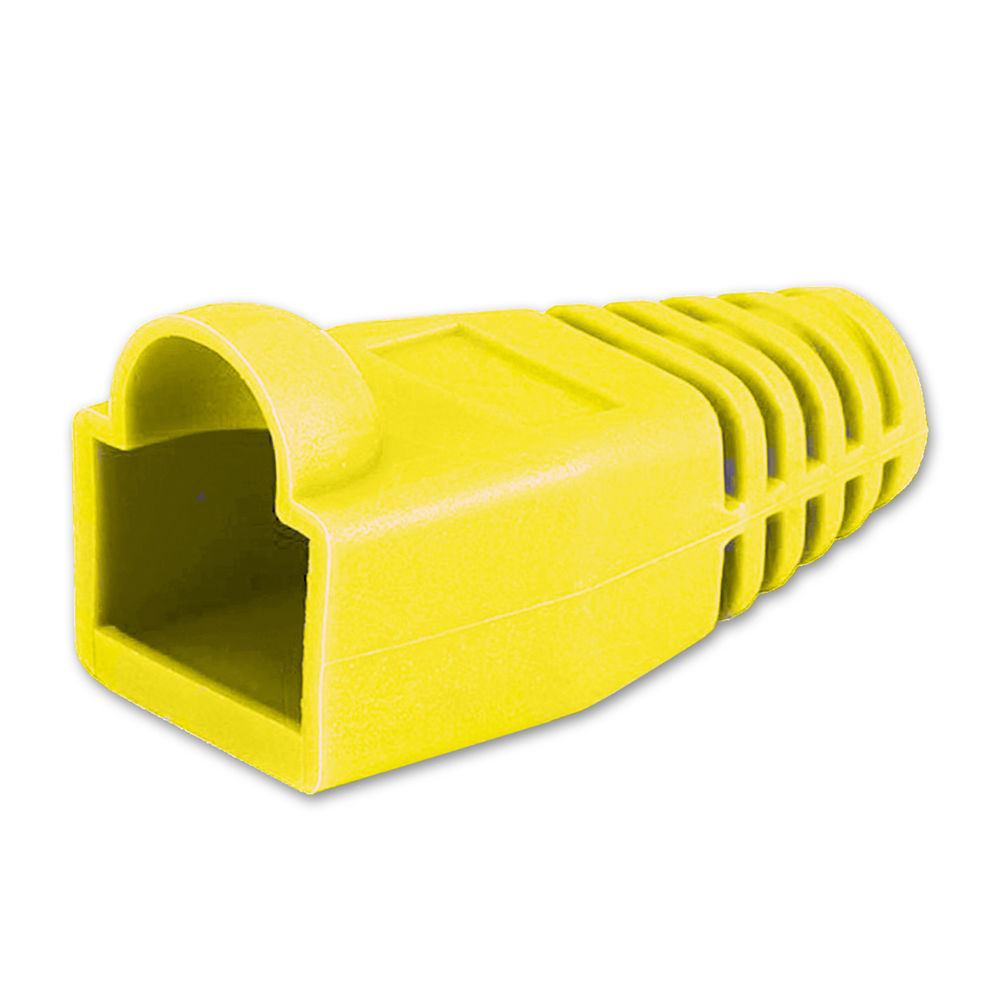 Comprehensive RJ45 Snagless Boot (Yellow, 50-Pack)