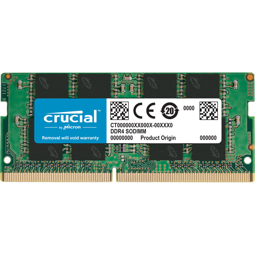 Crucial 16GB Laptop DDR4 2666 MHz SODIMM Memory Module (1 x 16GB)
