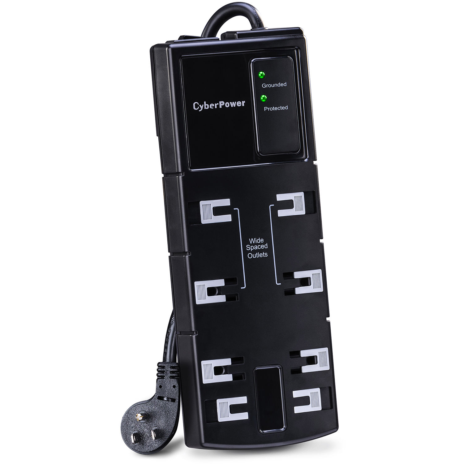 CyberPower CSB808 8-Outlet Essential Series Surge Protector (Black)