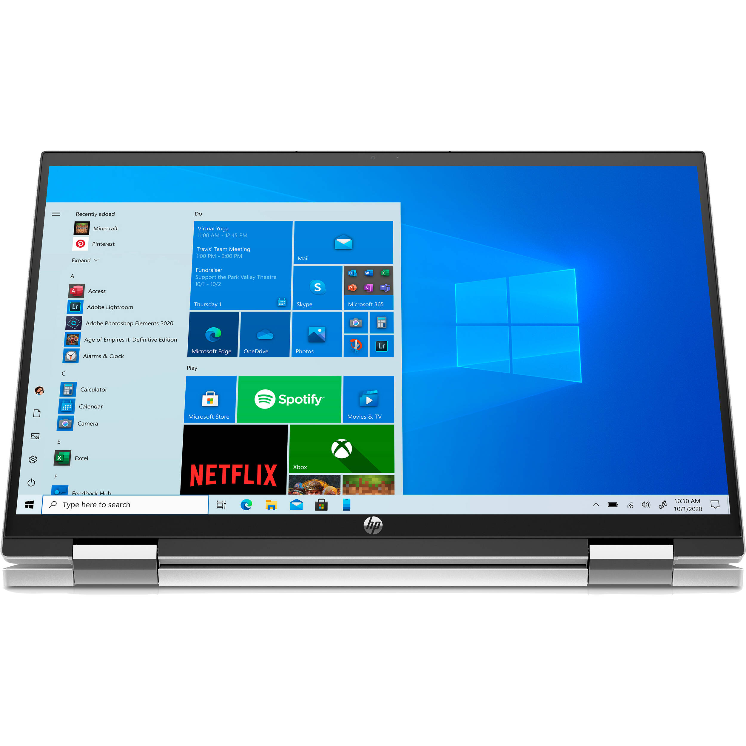 HP 15.6" Pavilion x360 Multi-Touch 2-in-1 Laptop (Natural Silver)