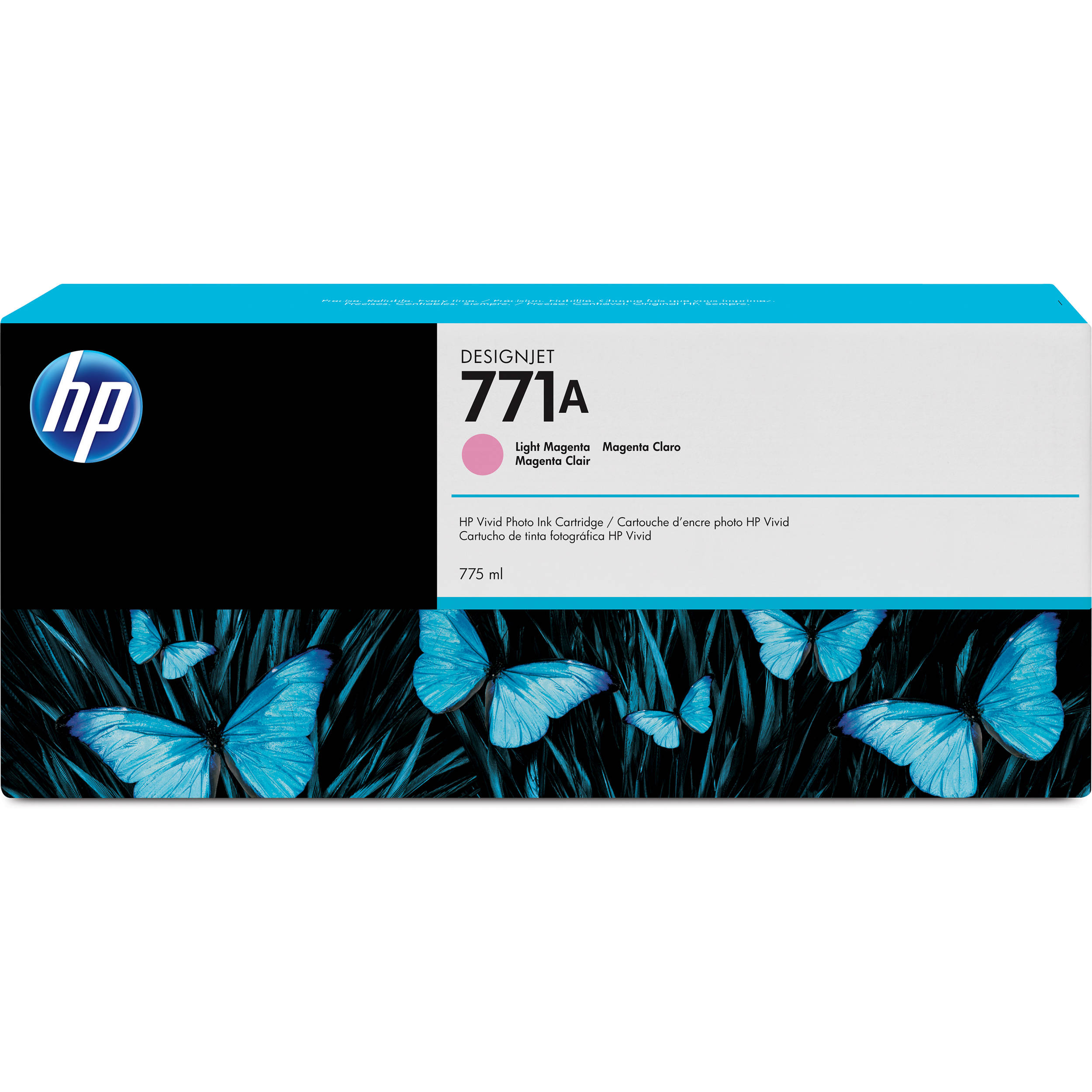HP 771A DesignJet 775mL Light Magenta Ink Cartridge (3-Pack)