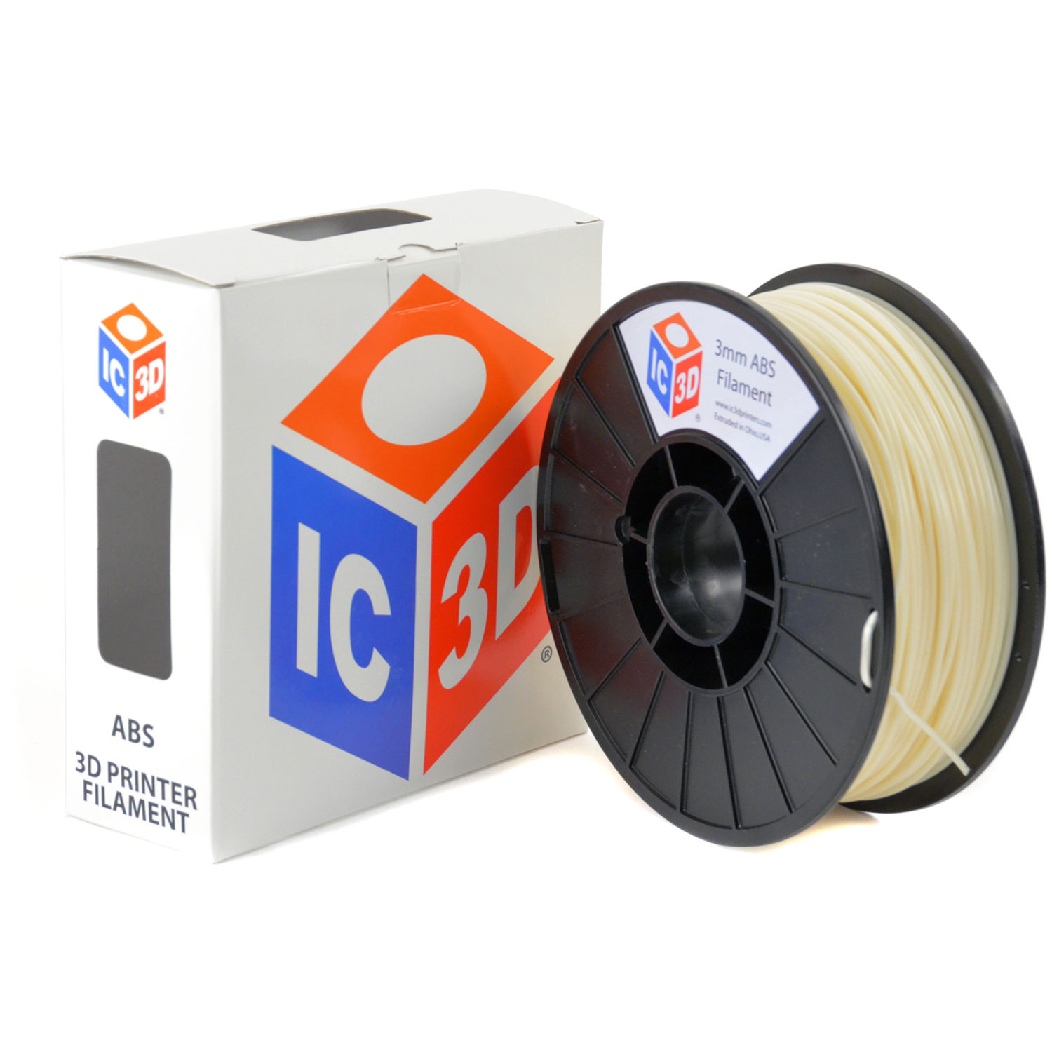 IC3D Industries 3mm ABS Filament (1kg, Natural)