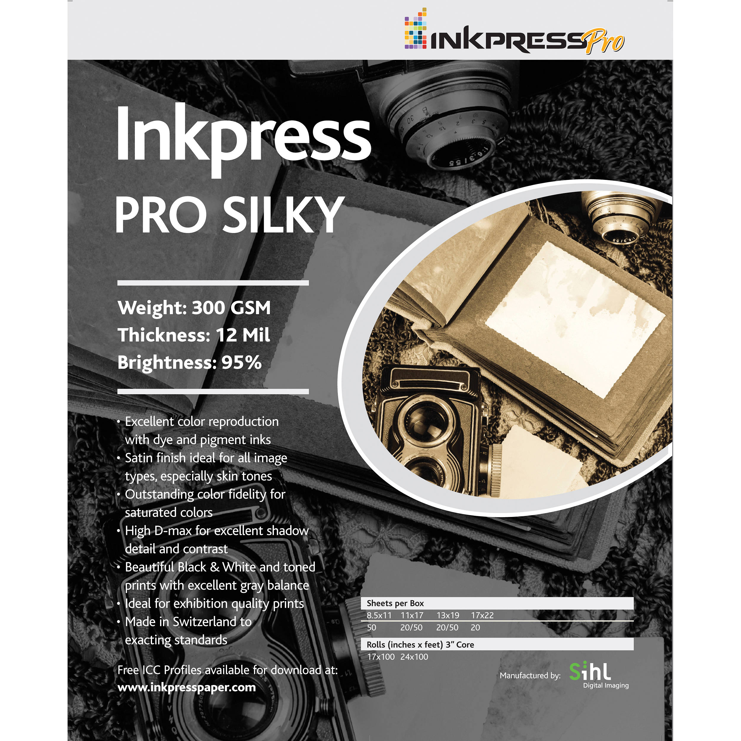 Inkpress Media Pro Silky Paper (17 x 22", 25 Sheets)