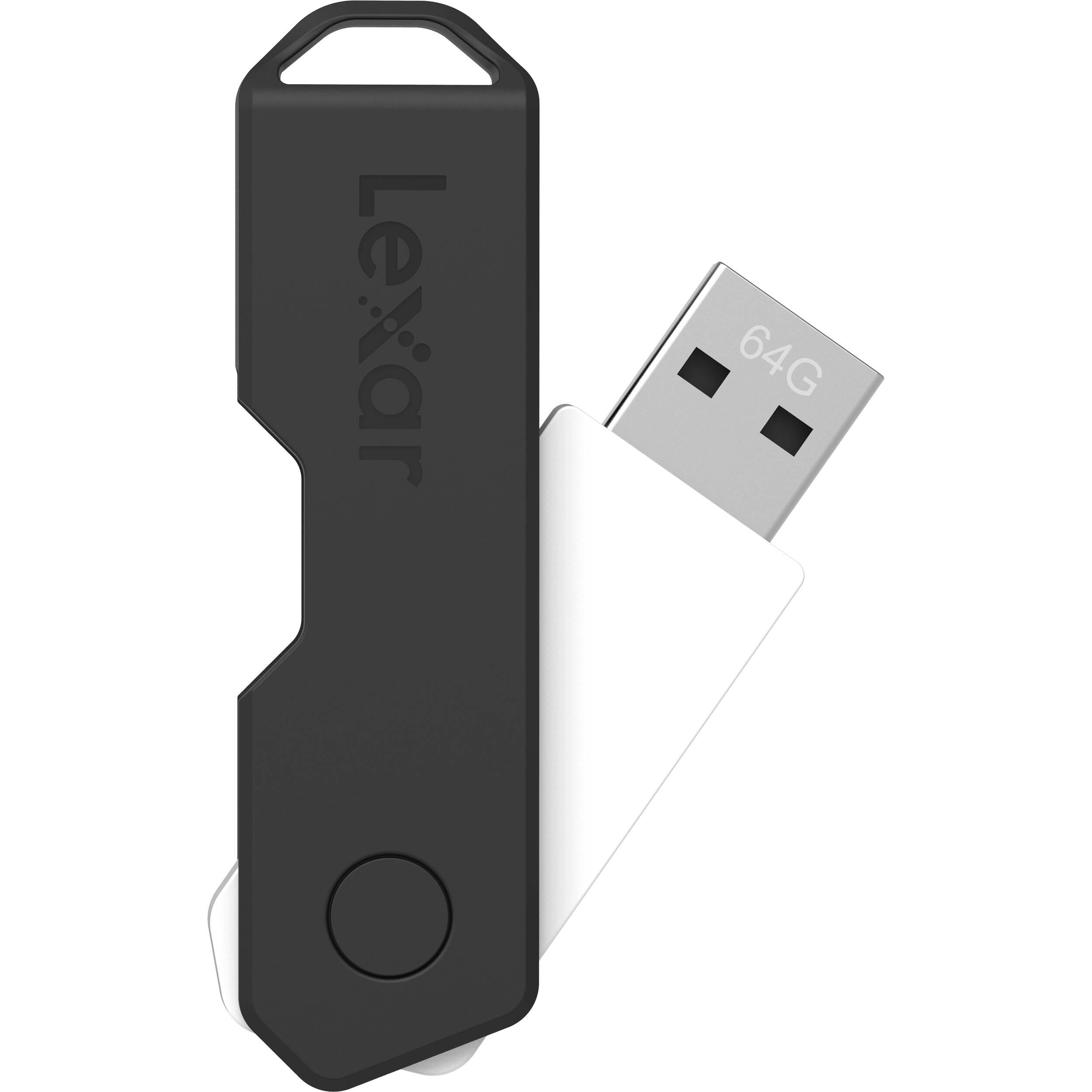 Lexar 64GB JumpDrive TwistTurn2 USB Flash Drive (Black)