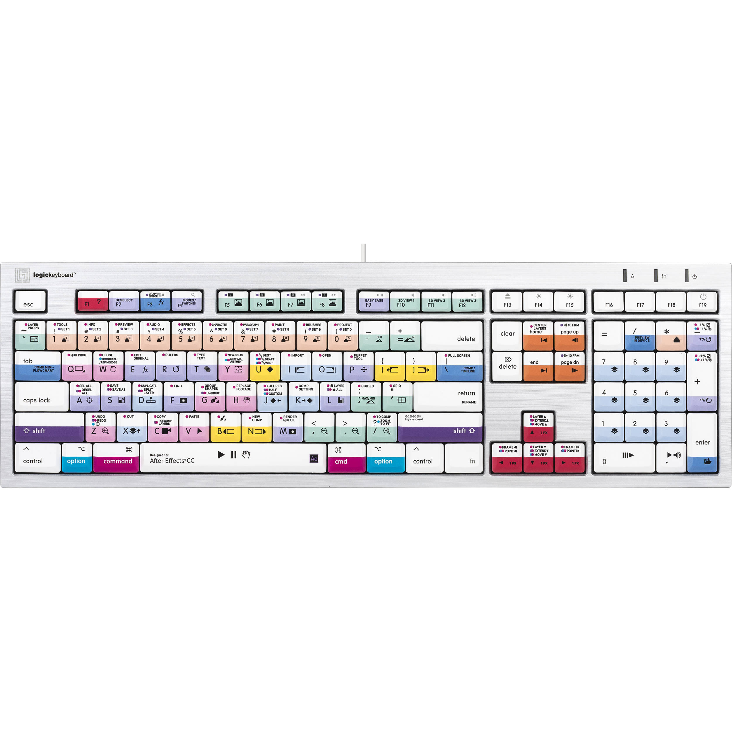 LogicKeyboard ALBA Adobe After Effects CC Keyboard for Mac (American English)