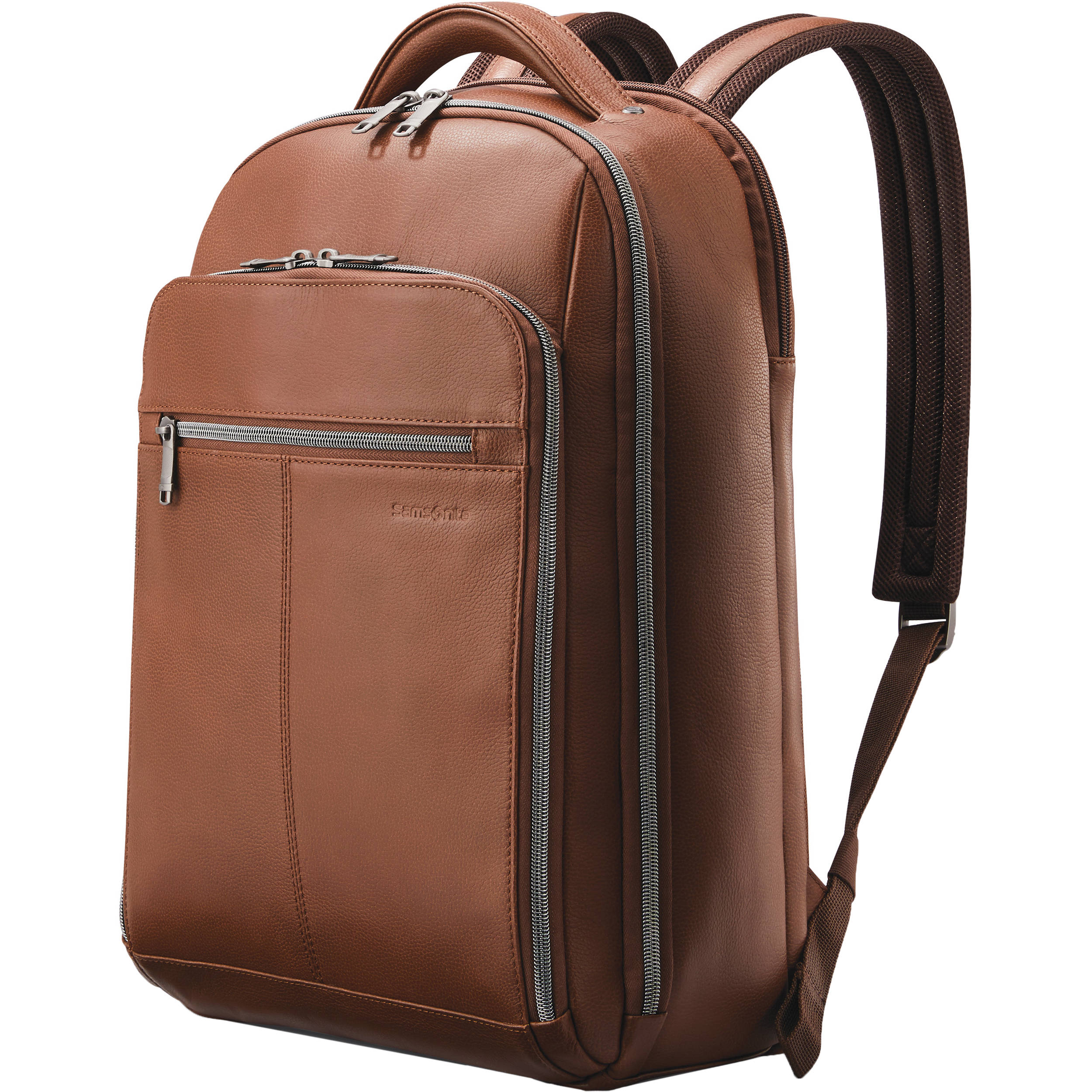 Samsonite Classic Leather Backpack (Cognac)