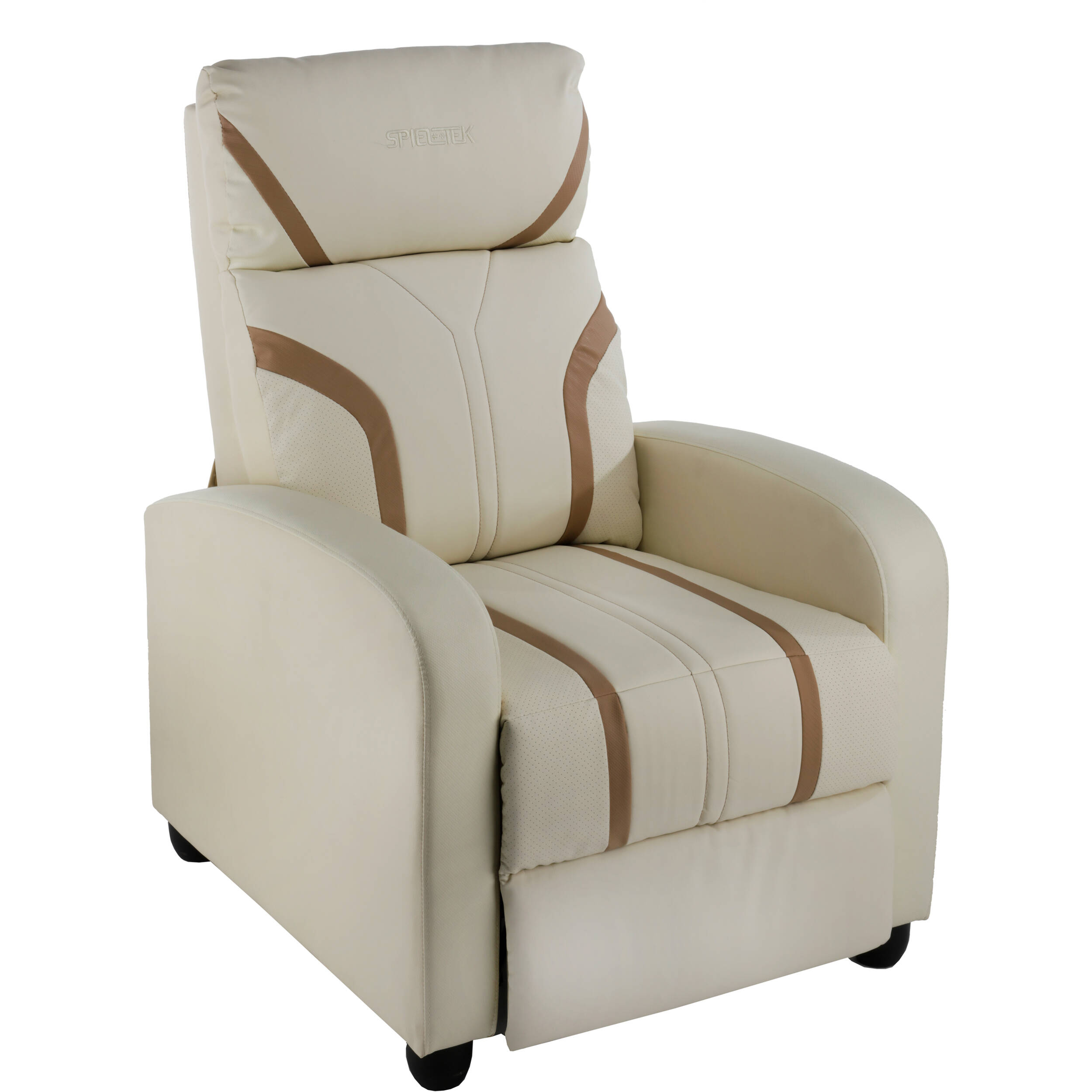 Spieltek RL Gaming Recliner (Cream/Brown)