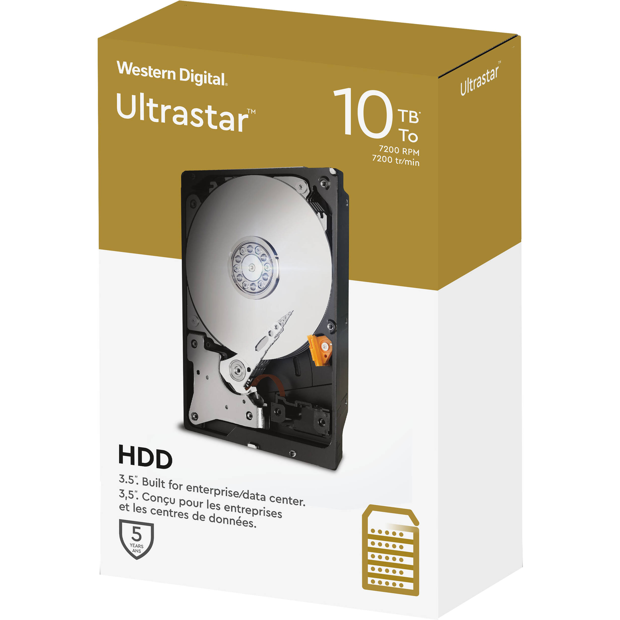 WD 10TB Ultrastar 7200 rpm SATA 3.5" Internal Data Center HDD (2020, Retail)